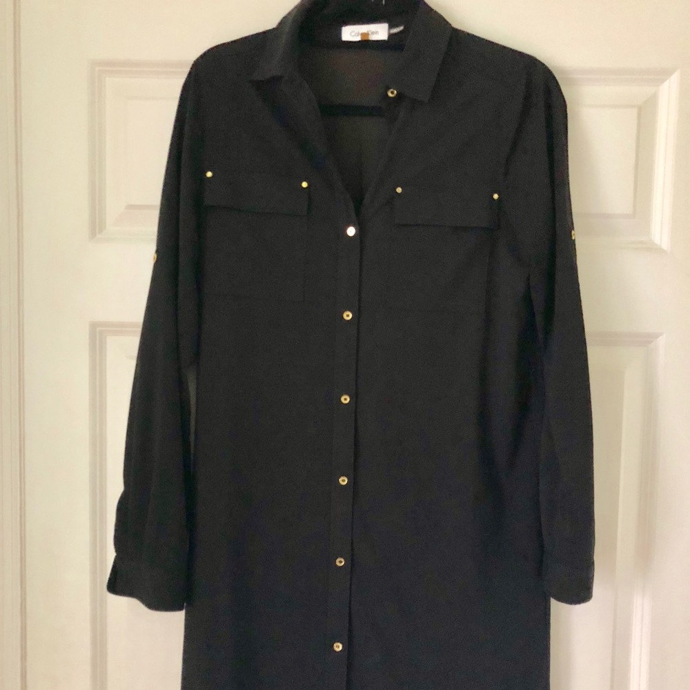 Calvin Klein Black Shirt Dress